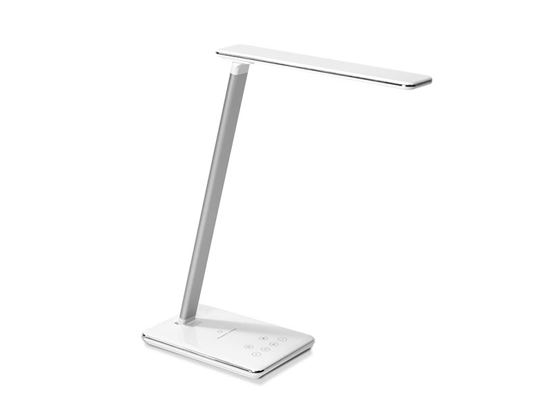 TecLines DL001W LED Tischlampe dimmbar mit induktiver Ladestation, weiß TecLines DL001W LED Tischlampe dimmbar mit induktiver Ladestation, weiß