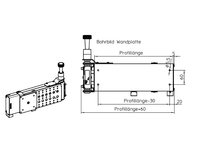 Novus SKY 20W Fernseh Wandhalterung Zeichnung einbau  Novus SKY 20W Fernseh Wandhalterung Zeichnung einbau