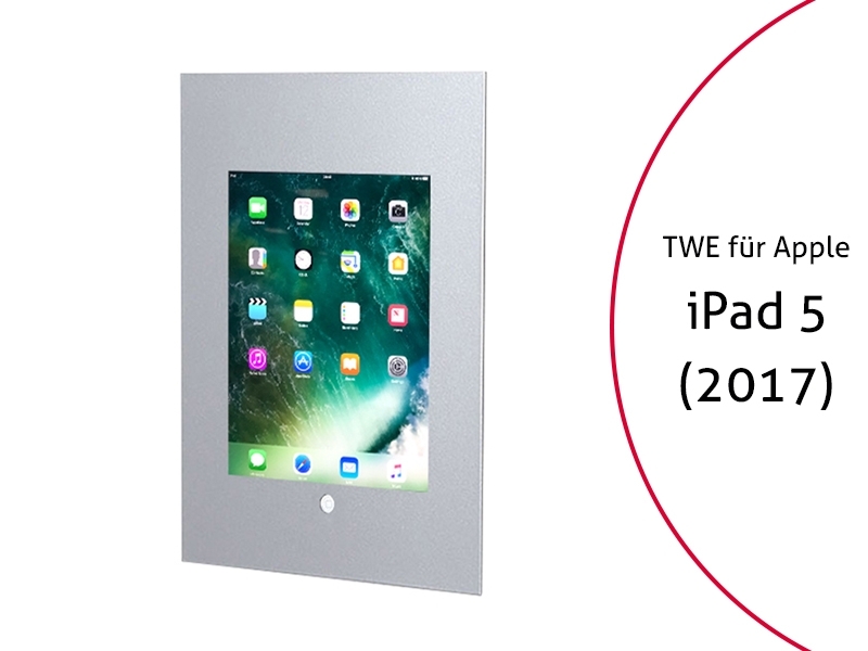 TabLines TWE035S Tablet Wandeinbau für Apple iPad 5 (2017), HB, silber TabLines TWE035S Tablet Wandeinbau für Apple iPad 5 (2017), HB, silber