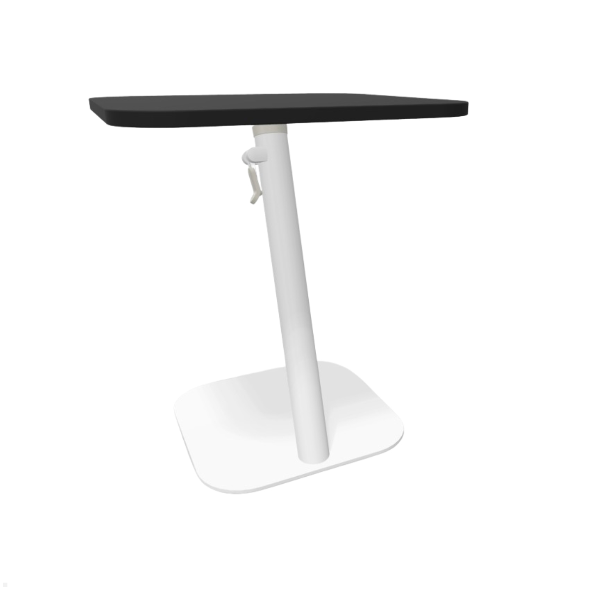 Dataflex Bento Laptoptisch 550-755mm höhenverstellbar, weiß/schwarz