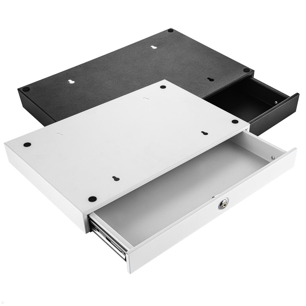 Fellowes Drawer Unterbau Schublade mit USB A/C Keystone, abschließbar, Farbauswahl