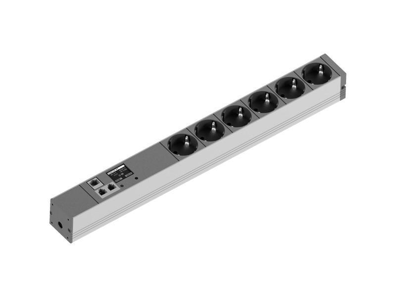 Bachmann 19 Zoll Steckdosenleiste BlueNet BN2000 6x Steckdose (329.3009) Vorderansicht Bachmann 19 Zoll Steckdosenleiste BlueNet BN2000 6x Steckdose (329.3009) Vorderansicht
