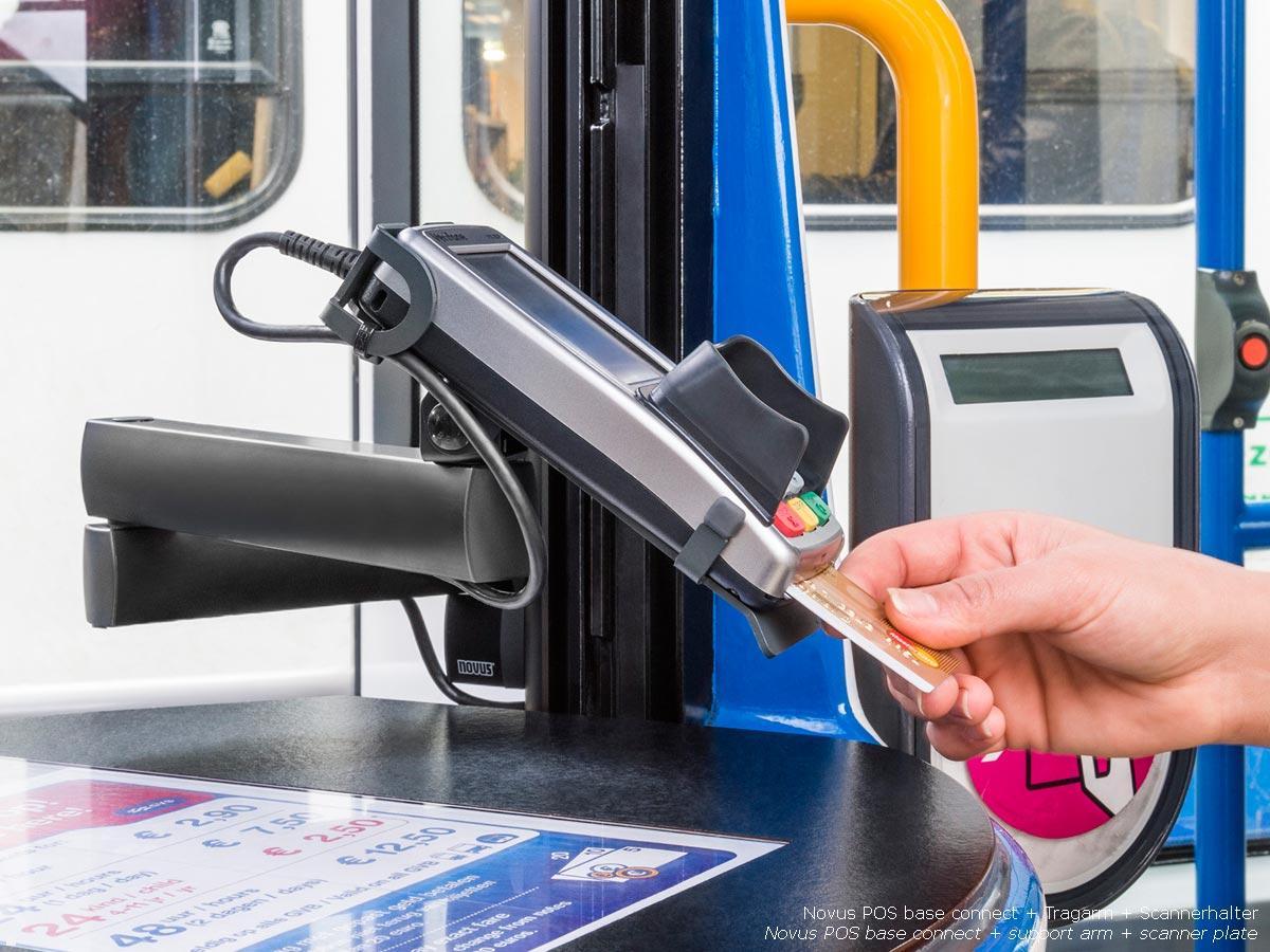 Novus POS base connect 100 mit EC Gerät Halterung für Yomani ML+XR Touch, EC Karte Novus POS base connect 100 mit EC Gerät Halterung für Yomani ML+XR Touch, EC Karte