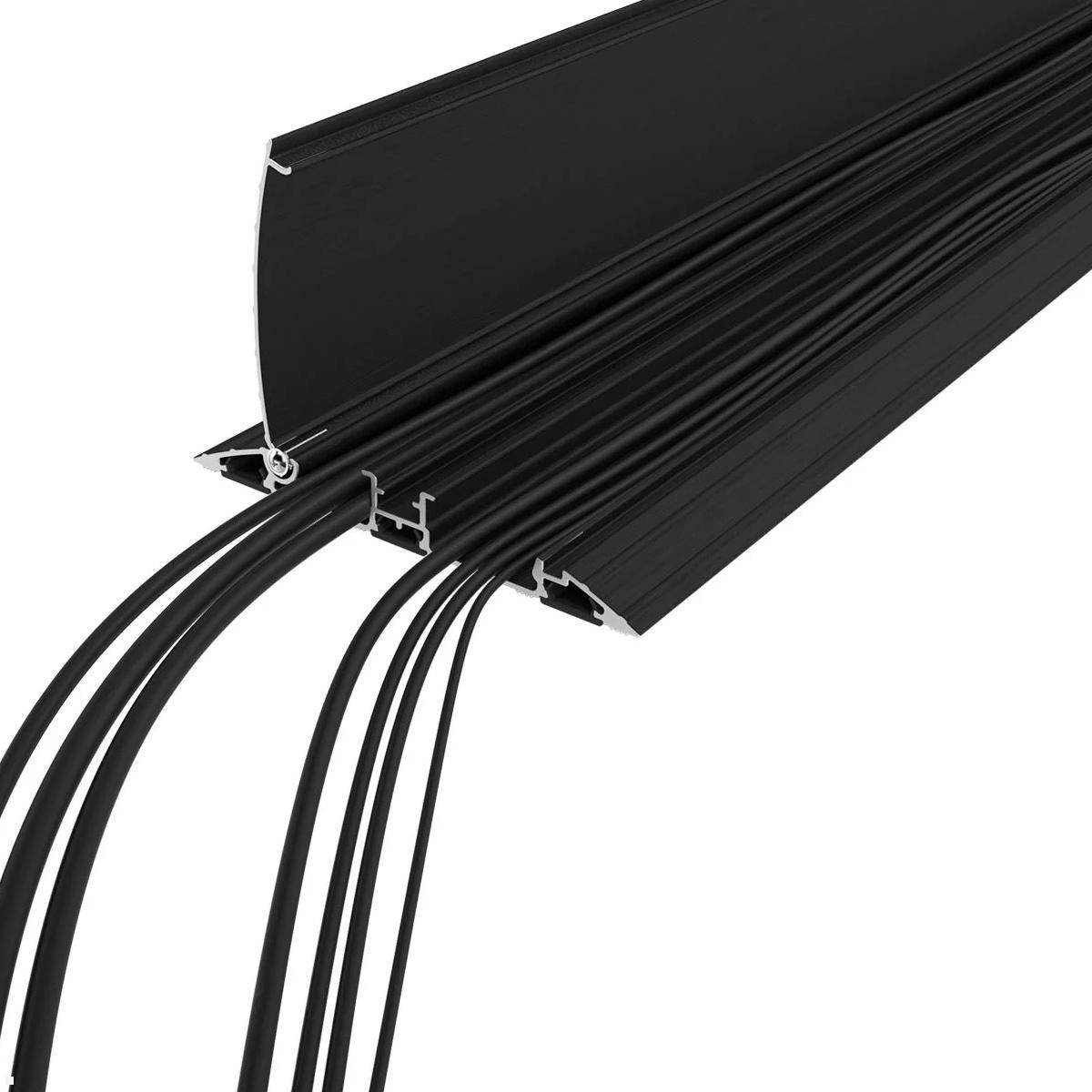 Dataflex Addit Kabelbrücke aufklappbar gerade 118 cm (31.453), Kabelordnung und Schutz