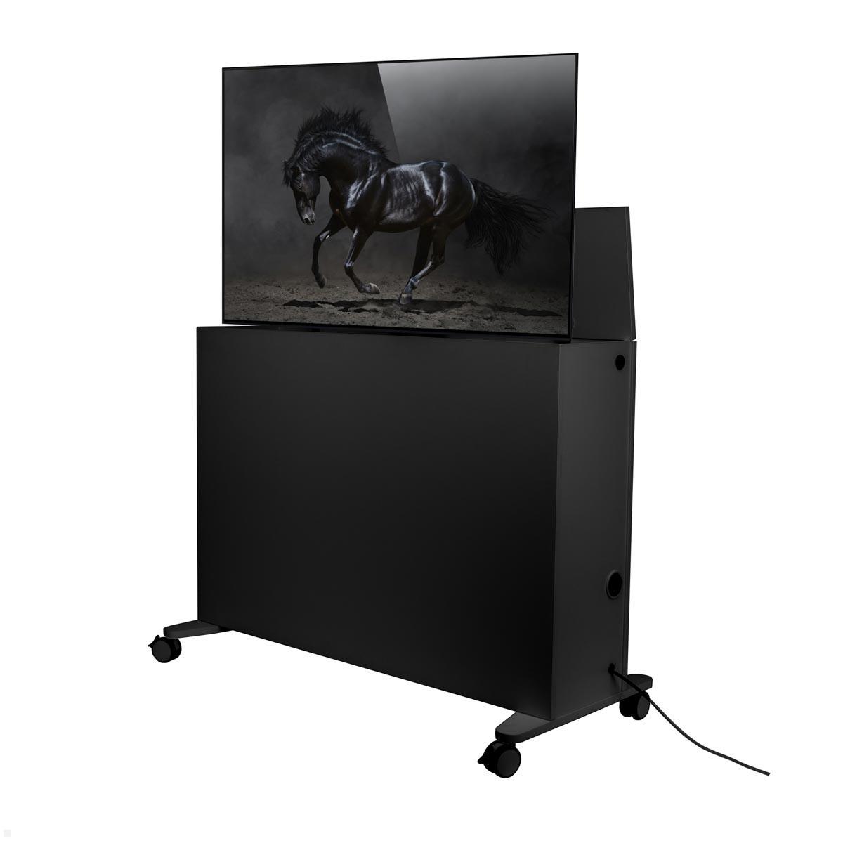 MonLines SIDEB75A mobiles TV Sideboard mit Lift bis 75 Zoll, anthrazit mit Display MonLines SIDEB75A mobiles TV Sideboard mit Lift bis 75 Zoll, anthrazit mit Display