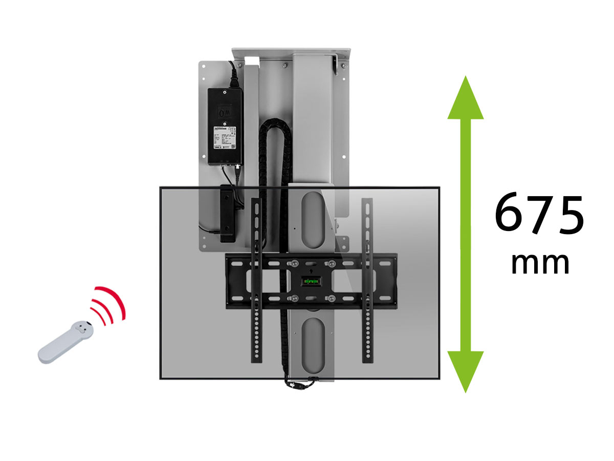 MonLines MLD675S myTVLift Deckenlift elektrisch, 675mm, silber MonLines MLD675S myTVLift Deckenlift elektrisch, 675mm, silber