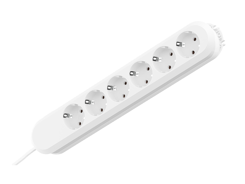 Bachmann SMART 6x Steckdosenleiste Zuleitung 1,5m 381.247K weiß VDE geprüft Bachmann SMART 6x Steckdosenleiste Zuleitung 1,5m 381.247K weiß VDE geprüft