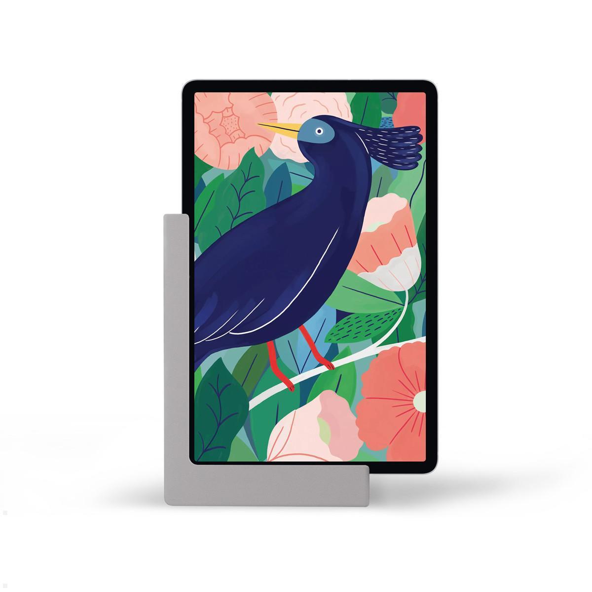 TabLines TWP021S Wandhalterung für Samsung Tab S8+ 12.4, silber, Hochformat TabLines TWP021S Wandhalterung für Samsung Tab S8+ 12.4, silber, Hochformat
