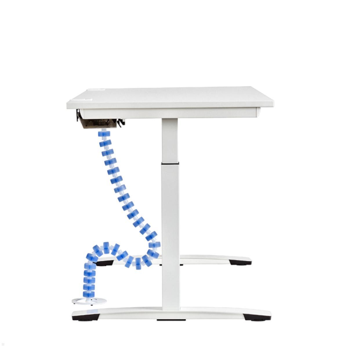 Kabelschlange für den Schreibtisch, TecLines TKS002B, schwarz, Seitenansicht Kabelschlange für den Schreibtisch, TecLines TKS002B, schwarz, Seitenansicht