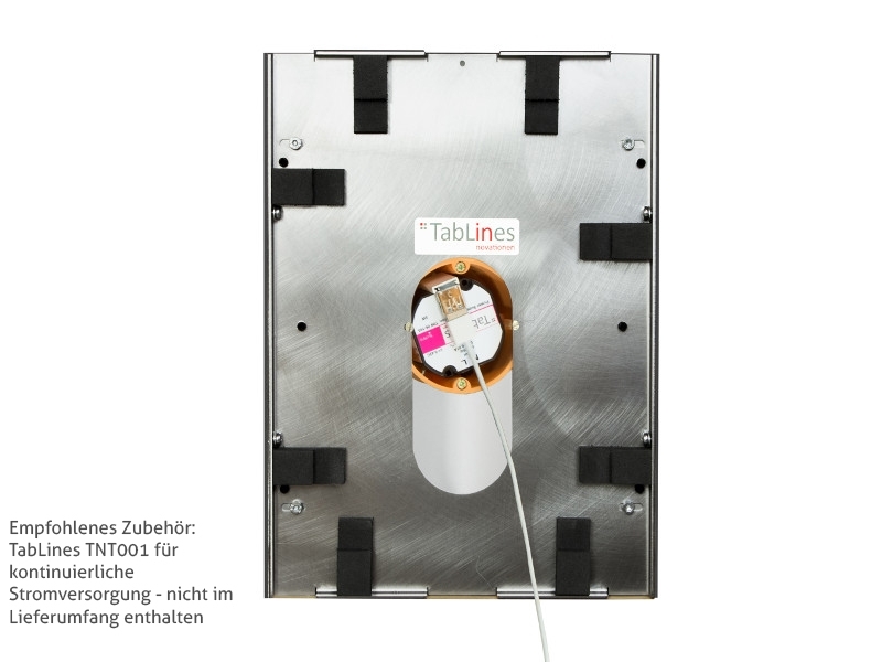 TabLines TWE038S Tablet Wandeinbau für Samsung Tab S3 9.7, silber optional: Umbauset auf Querformat TabLines TWE038S Tablet Wandeinbau für Samsung Tab S3 9.7, silber optional: Umbauset auf Querformat