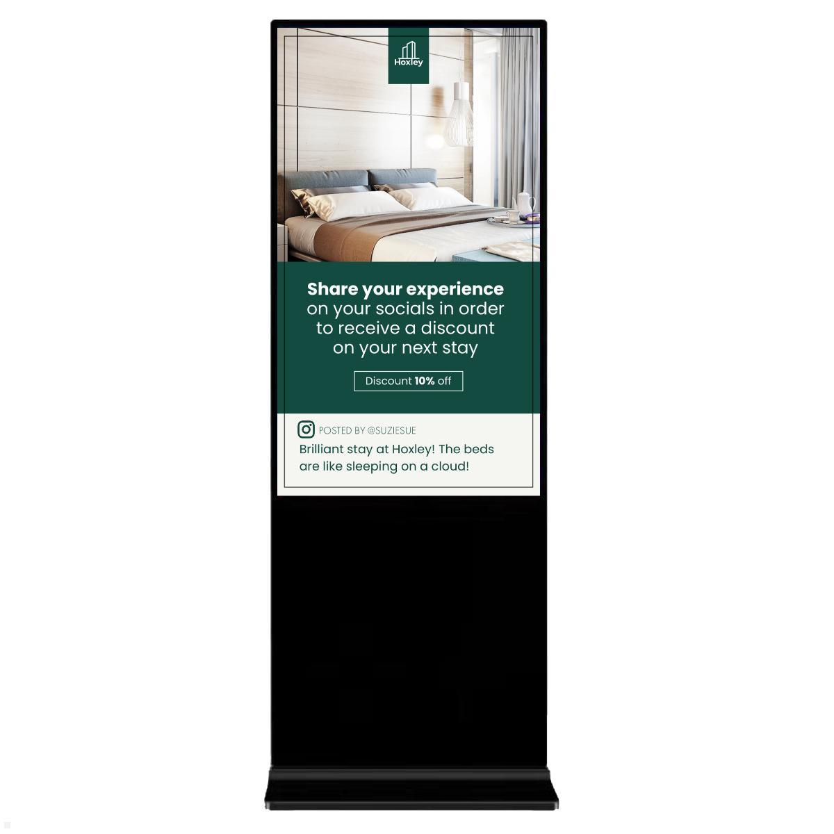 Clevertouch CL Totem Commercial Display 55'' (12955CMTOTEM), Frontansicht