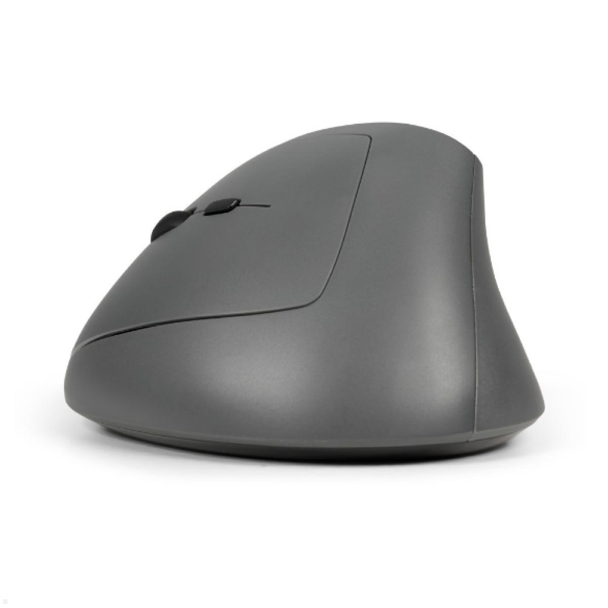 BakkerElkhuizen Ergonomische Maus MidWay 3-Mode Vertical Mouse Linkshänder (BNEMW3MVML), Seitenansicht