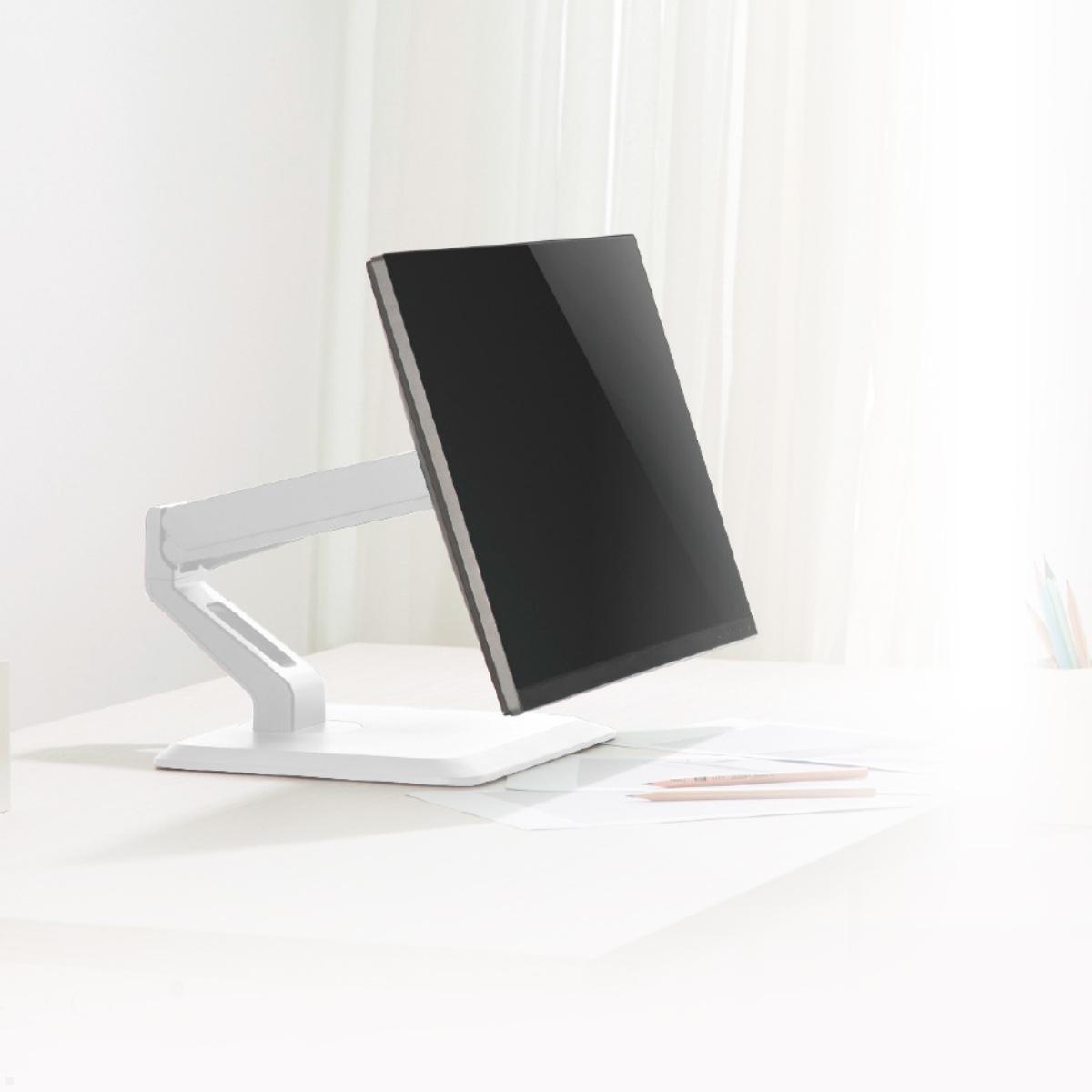 Tisch Monitorständer MonLines MTS900W drehbar, weiß, Büro Tisch Monitorständer MonLines MTS900W drehbar, weiß, Büro