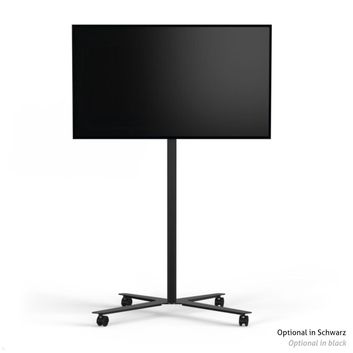 SMS Icon FM MT 1800 mobiler Monitorständer bis 50 Zoll, silber (K12-006-7) mit Display SMS Icon FM MT 1800 mobiler Monitorständer bis 50 Zoll, silber (K12-006-7) mit Display