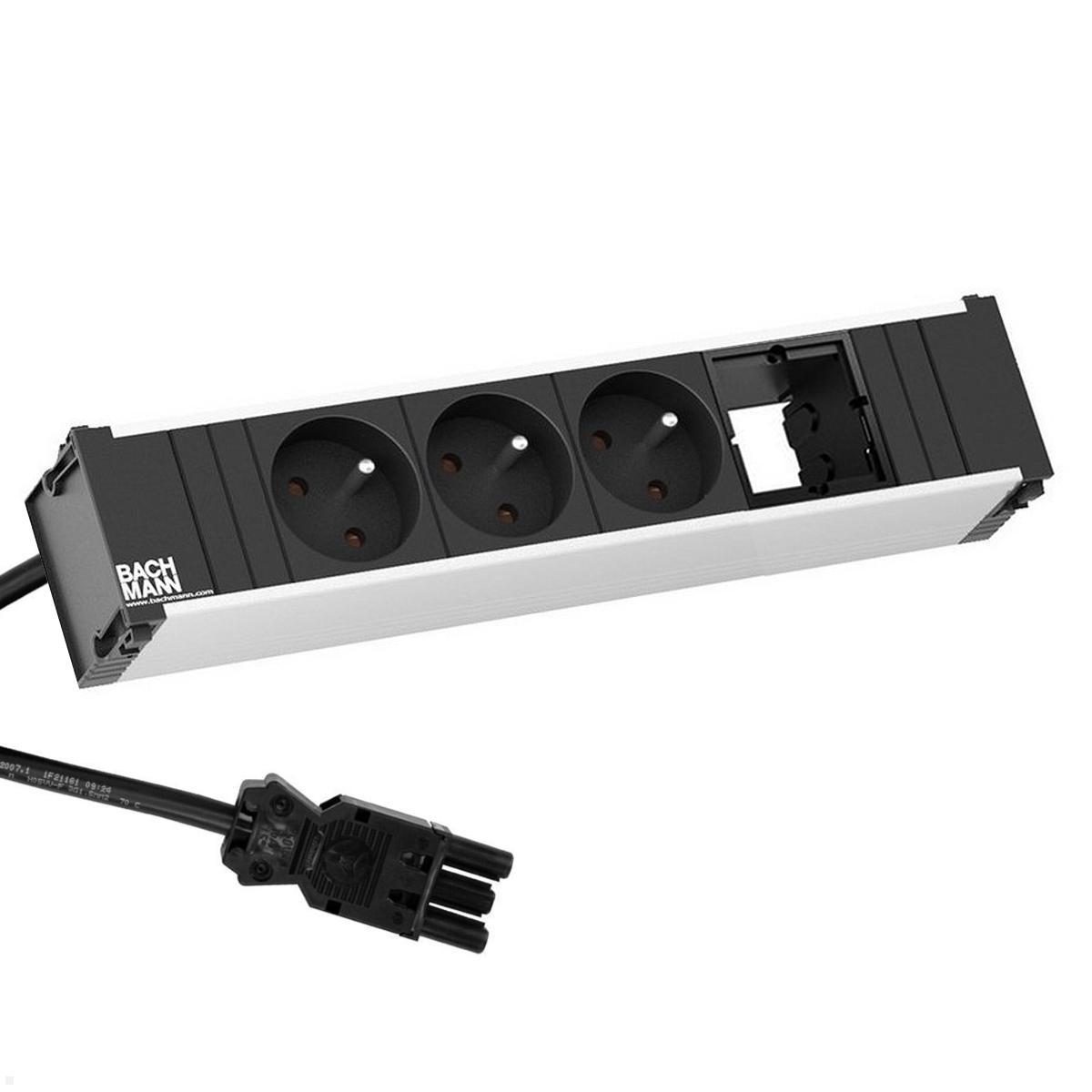 Bachmann CONI Modulträger 4-fach 3x Steckdose, 1x CM (912.028)