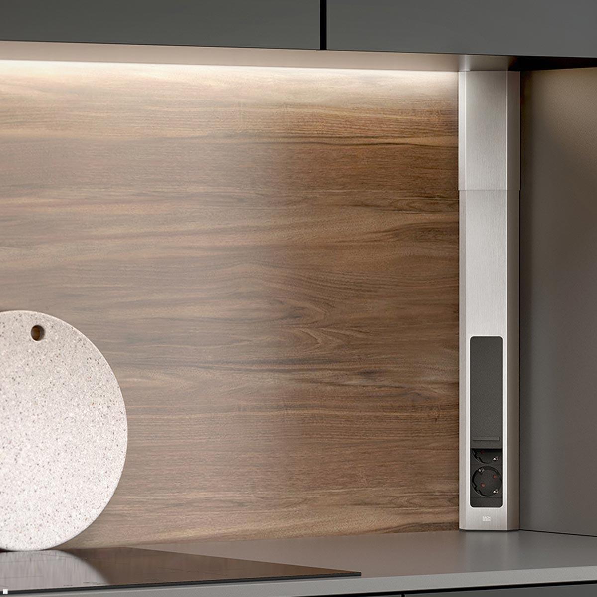 Bachmann CASIA 2 4x Steckdose (932.004) Edelstahl-Optik, Anwendungsbeispiel Bachmann CASIA 2 4x Steckdose (932.004) Edelstahl-Optik, Anwendungsbeispiel