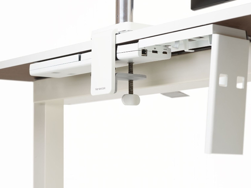 Humanscale M/Connect Dockingstation Tischklemmenbefestigung für M8, schwarz Humanscale M/Connect Dockingstation Tischklemmenbefestigung für M8, schwarz