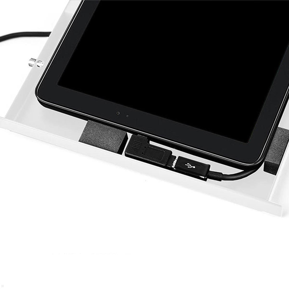 TabLines TSG128 Tablet Schutzgehäuse für Samsung Tab S12+ 12.6, Stromversorgung Unterputz