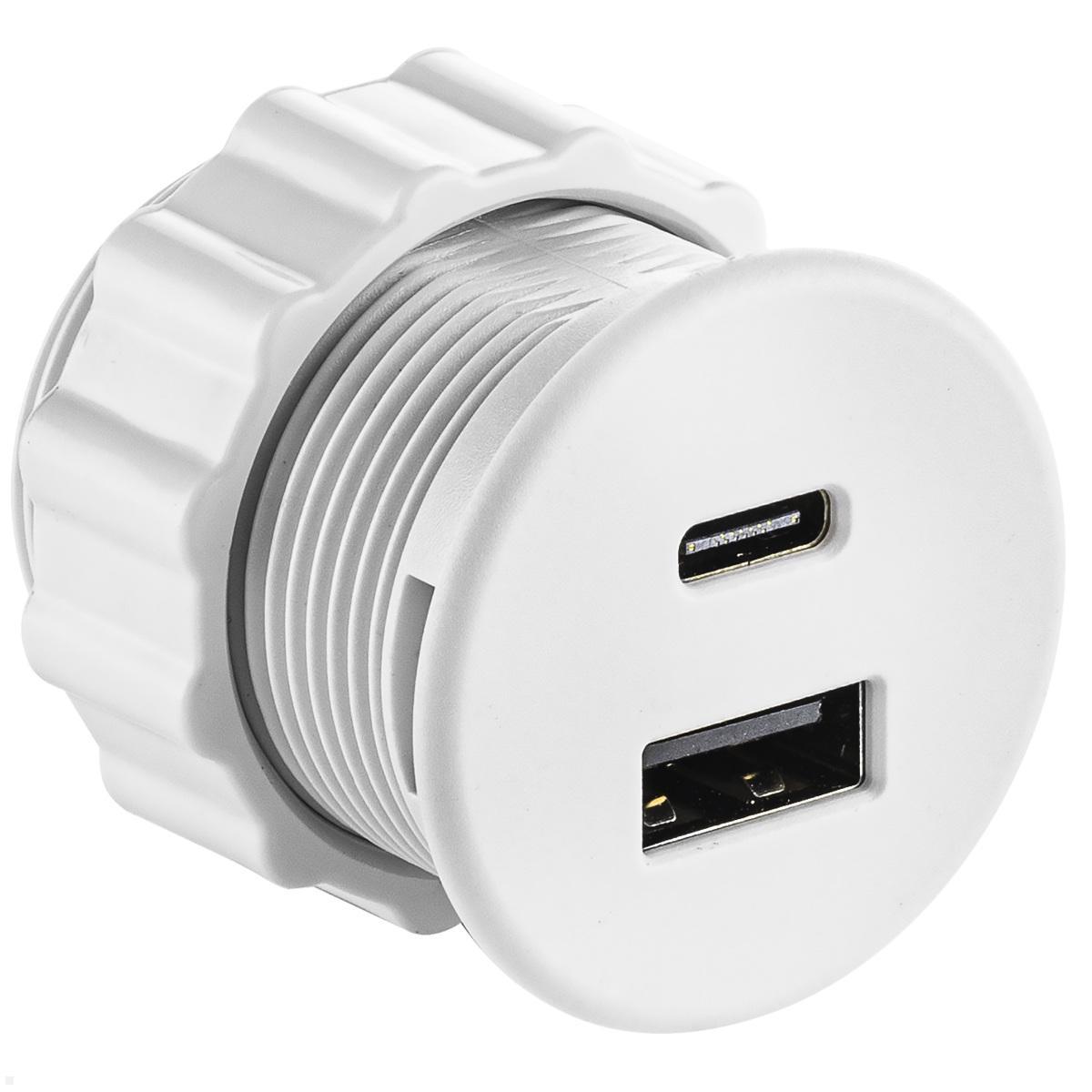 Fellowes Drawer Unterbau Schublade mit USB A/C Vorderseite Keystone