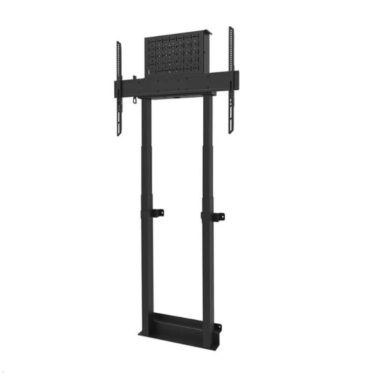 Neomounts WL55-875BL1 elektrischer TV Boden Wandhalter bis 100 Zoll, schwarz ausgefahren  Neomounts WL55-875BL1 elektrischer TV Boden Wandhalter bis 100 Zoll, schwarz ausgefahren