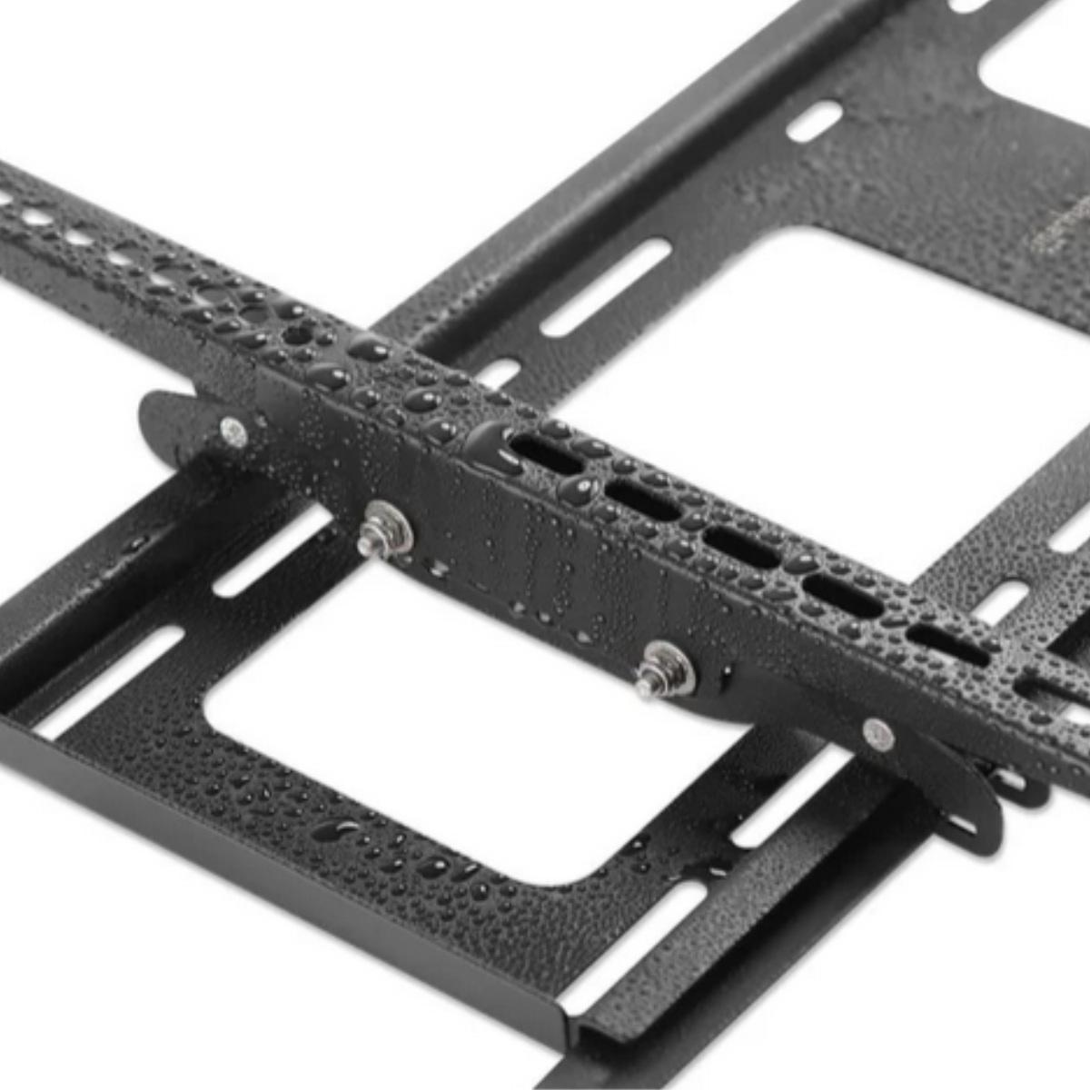 MonLines MWH036B flache Outdoor TV Wandhalterung 37-86 Zoll, diebstahlsicher, Wetterfest