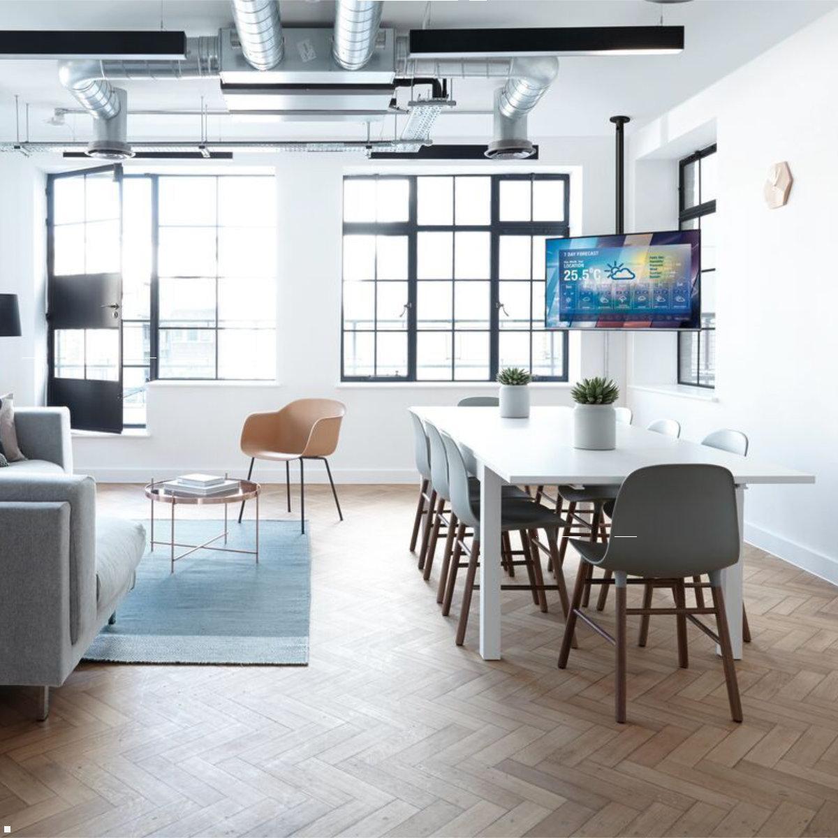 Vogels Connect-it CT242222B Deckenhalter bis 43 Zoll, schwarz, Anwendungsbeispiel Vogels Connect-it CT242222B Deckenhalter bis 43 Zoll, schwarz, Anwendungsbeispiel