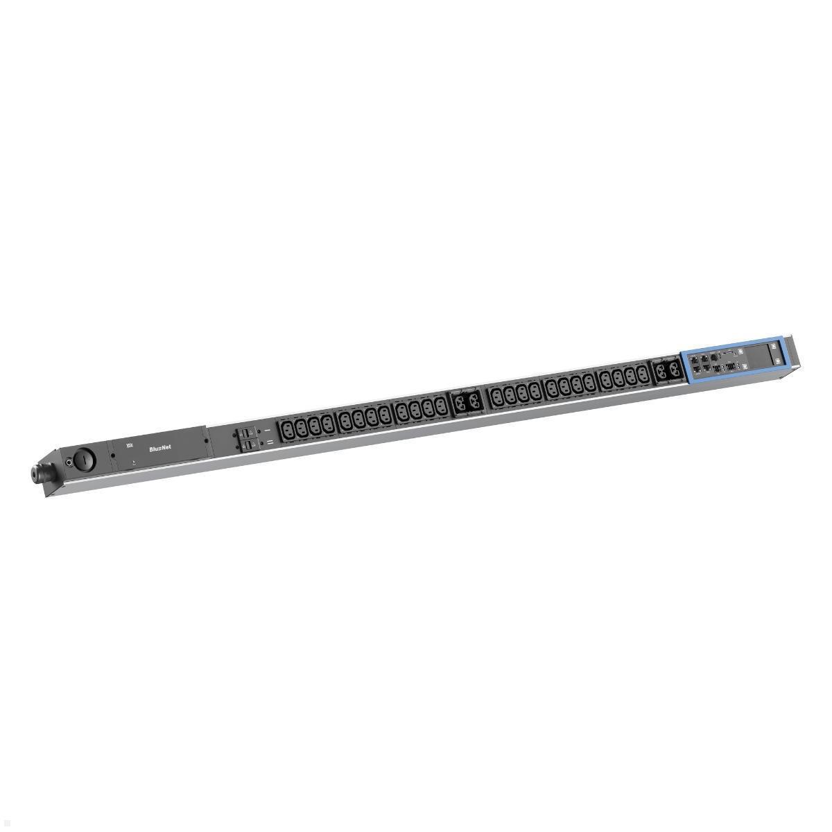 Bachmann BN PRO S Switched - 32A Rack PDU mit 24xC13 4xCombo 2xMCB, 3,0m CEE 32A/3p (BM0024777), Rack PDU 32A