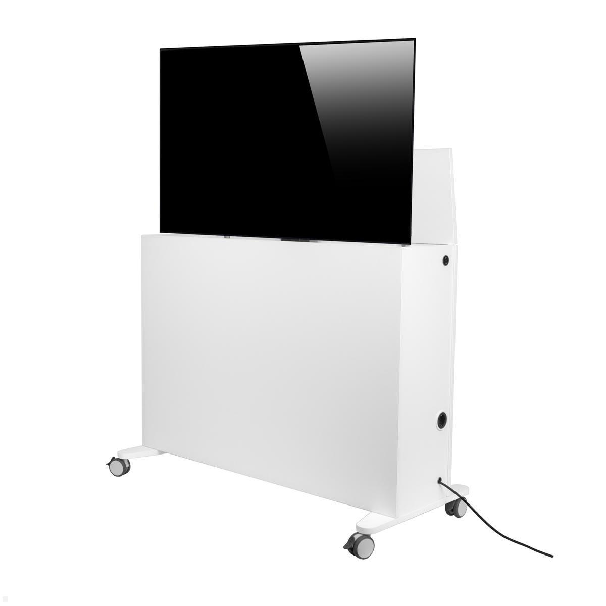 MonLines SIDEB65W mobiles TV Sideboard mit Lift bis 65 Zoll, weiß MonLines SIDEB65W mobiles TV Sideboard mit Lift bis 65 Zoll, weiß