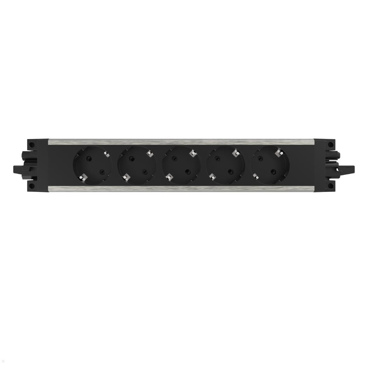 Dataflex Power Powerbar Steckdosenleiste 5-fach (28.503), Rückansicht Dataflex Power Powerbar Steckdosenleiste 5-fach (28.503), Rückansicht