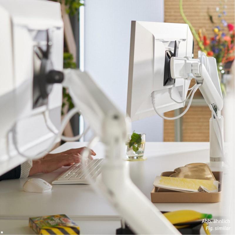 Dataflex Viewprime plus Monitor Tischhalterung mit Tischklemme, Anwendung am Schreibtisch