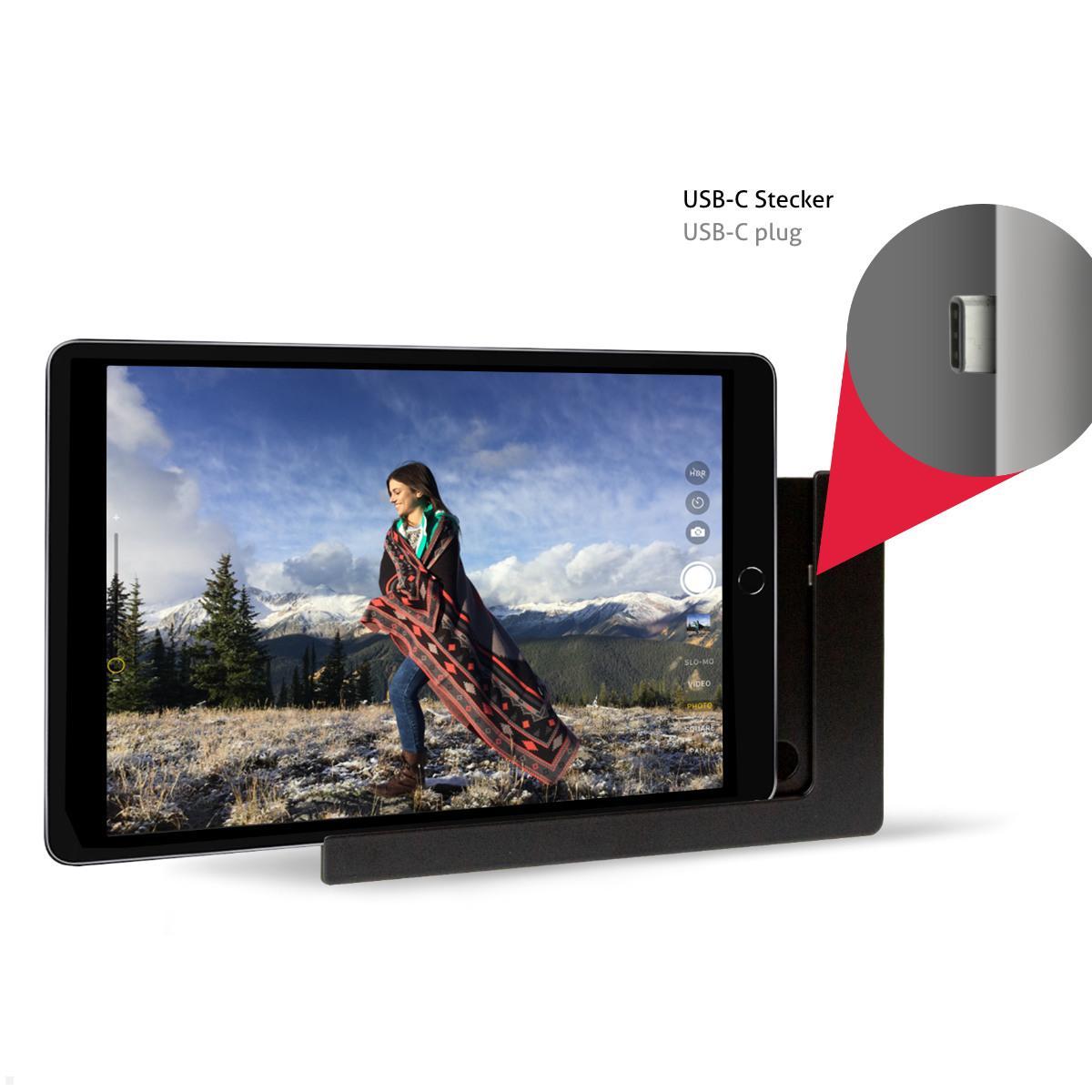 TabLines TWP045 Wandhalterung für Apple iPad Air 13.0 (M3), optionale Stromversorgung
