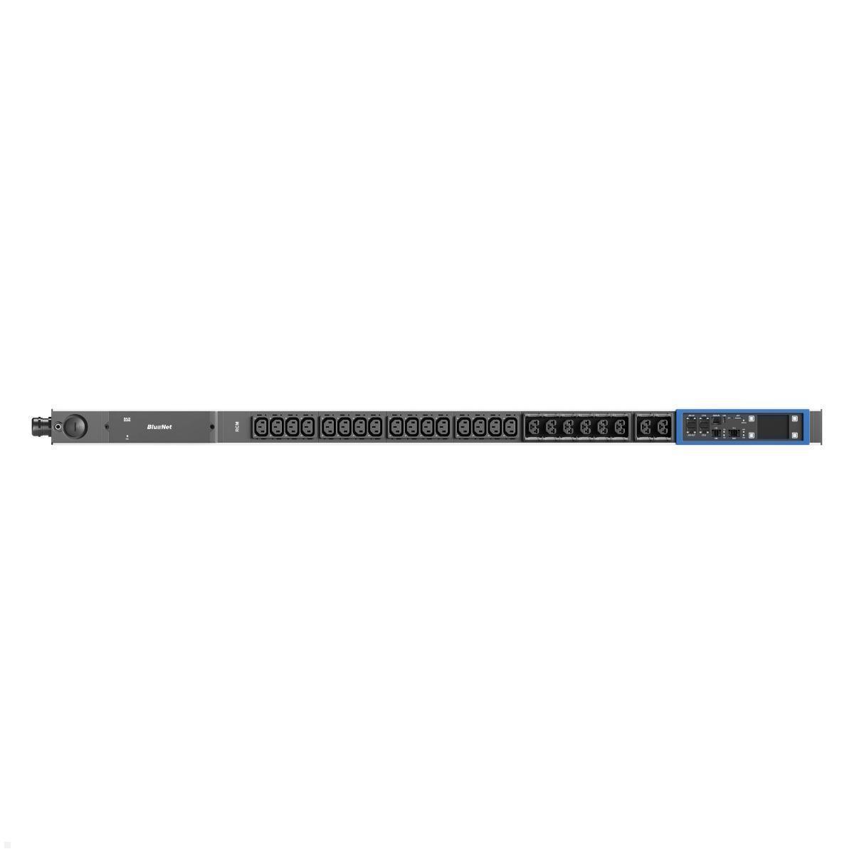 Bachmann BN PRO S Switched RCM - 16A Rack PDU mit 16xC13 8xCombo, 3,0m CEE 16A/3p (BM0024770), Switched RCM PDU