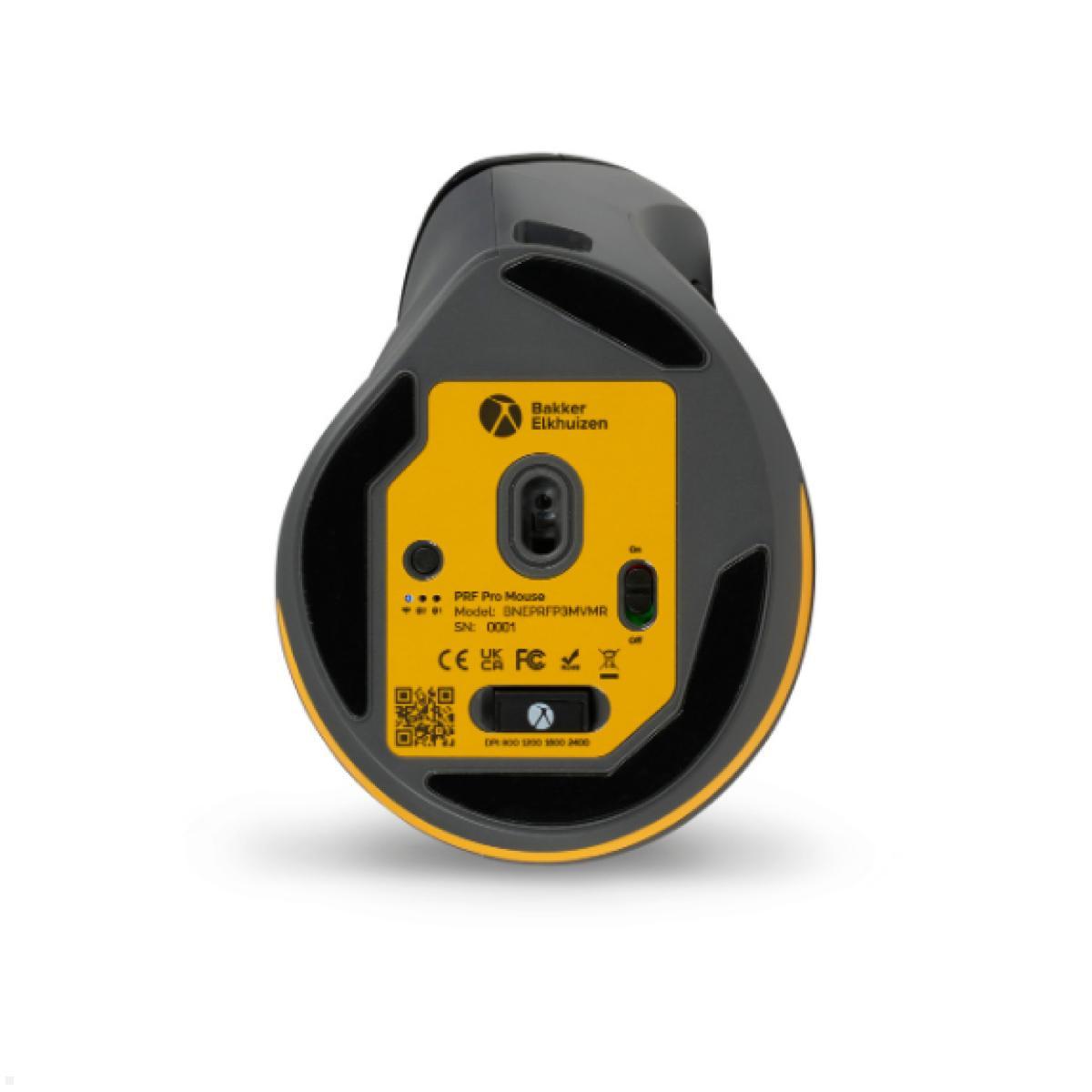 BakkerElkhuizen Ergonomische Maus PRF Pro 3-Mode Vertical Mouse Rechtshänder (BNEPRFP3MVMR), Unterseite
