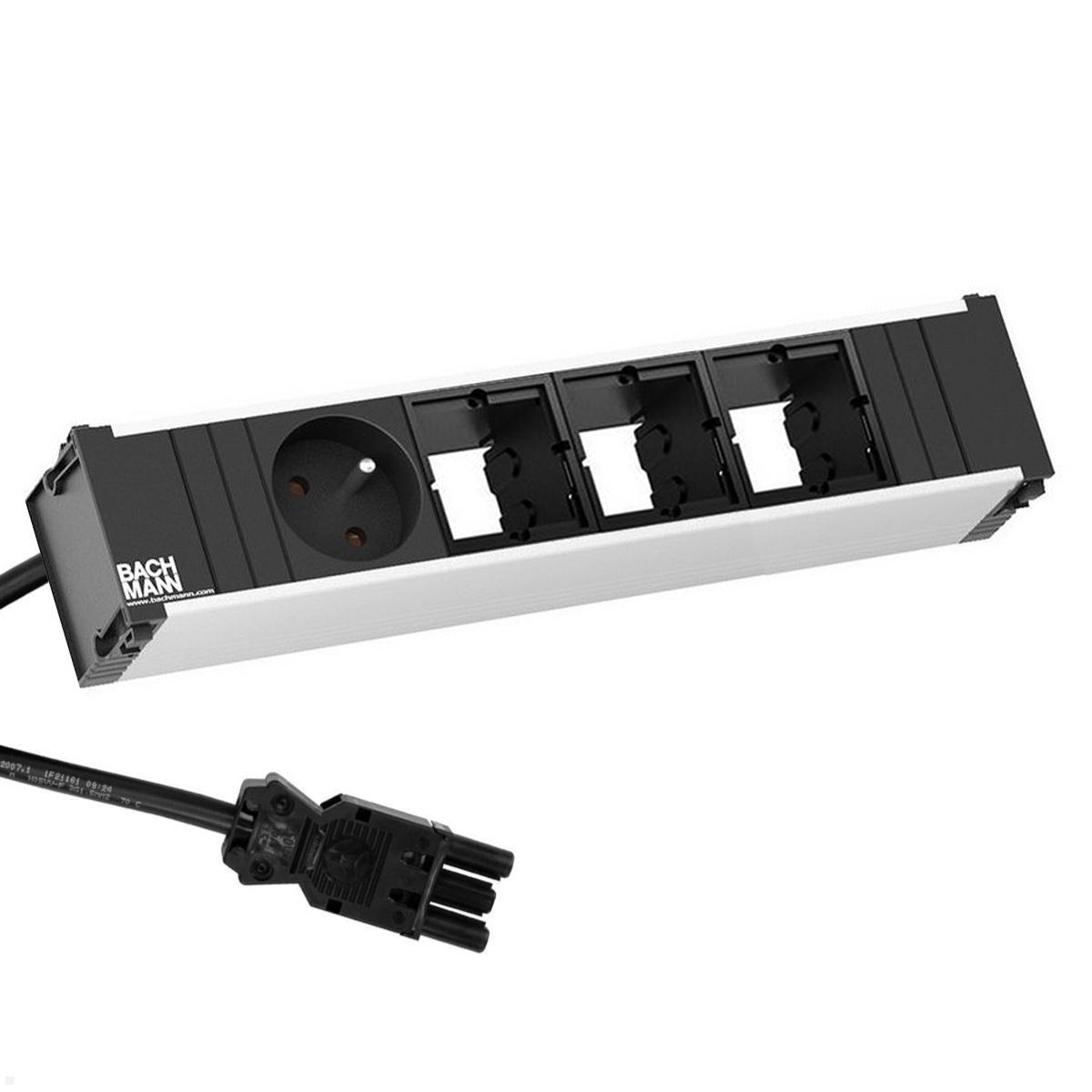 Bachmann CONI Modulträger 4-fach 1x Steckdose, 3x CM (912.026)