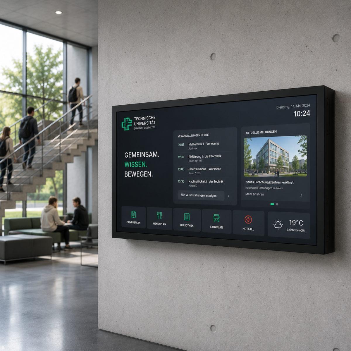 MonLines MBGM86 Brandschutzgehäuse mit 86" Monitor, schwarz, Brandschutzgehäuse Digital Signage