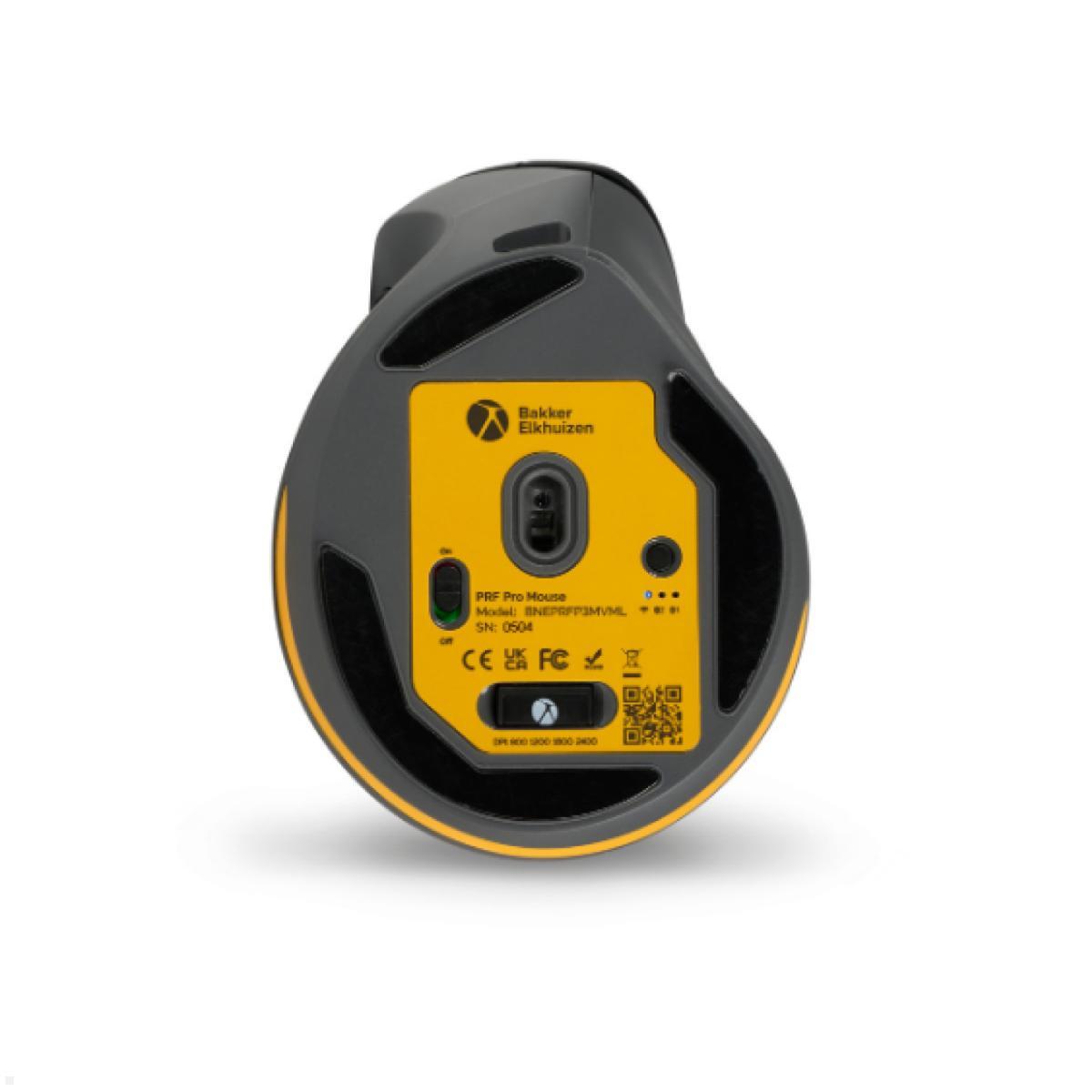 BakkerElkhuizen Ergonomische Maus PRF Pro 3-Mode Vertical Mouse Linkshänder (BNEPRFP3MVML), Unterseite
