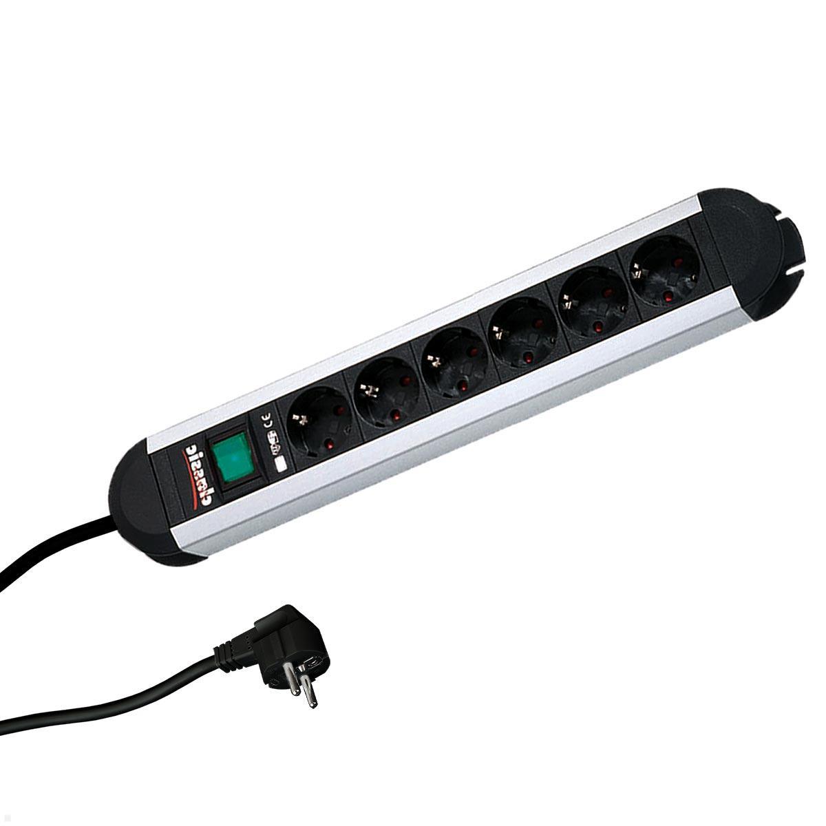Bachmann PRIMO 6-fach Steckdosenleiste mit Schalter 2m Zuleitung (330.071) Bachmann PRIMO 6-fach Steckdosenleiste mit Schalter 2m Zuleitung (330.071)