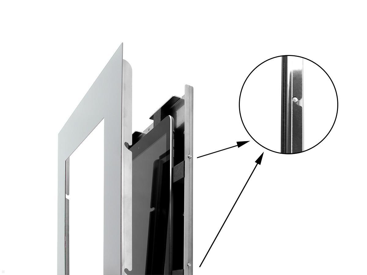 Samsung Galaxy Tab S7 11.0 Tablet Wand Halterung, silber, Detail Samsung Galaxy Tab S7 11.0 Tablet Wand Halterung, silber, Detail