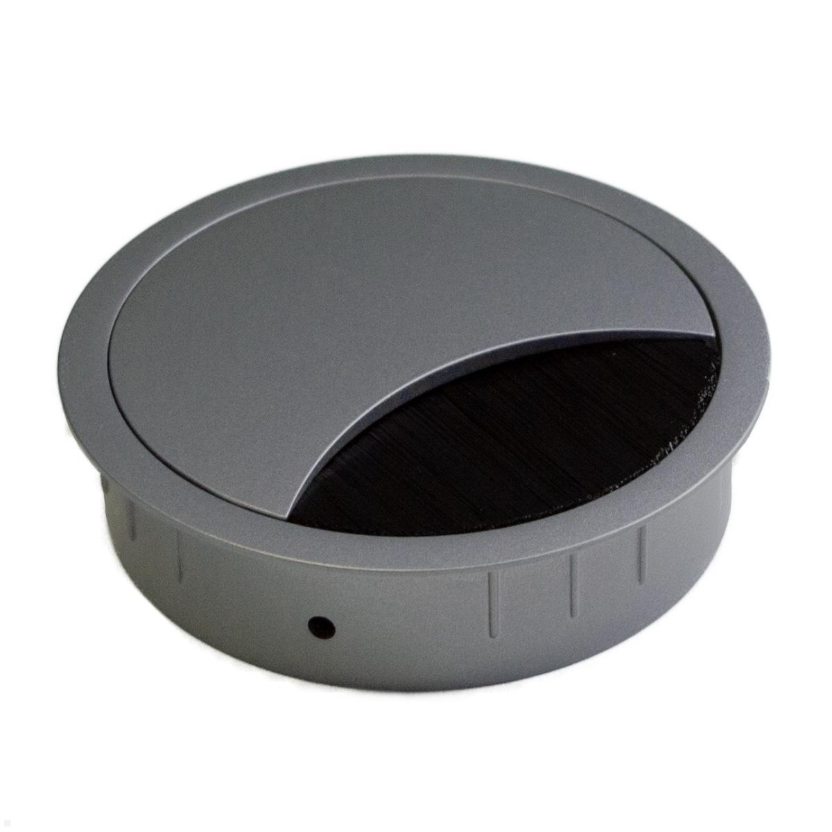 TecLines TKD002T Tisch Kabeldurchführung 80x21 mm, Titanium TecLines TKD002T Tisch Kabeldurchführung 80x21 mm, Titanium