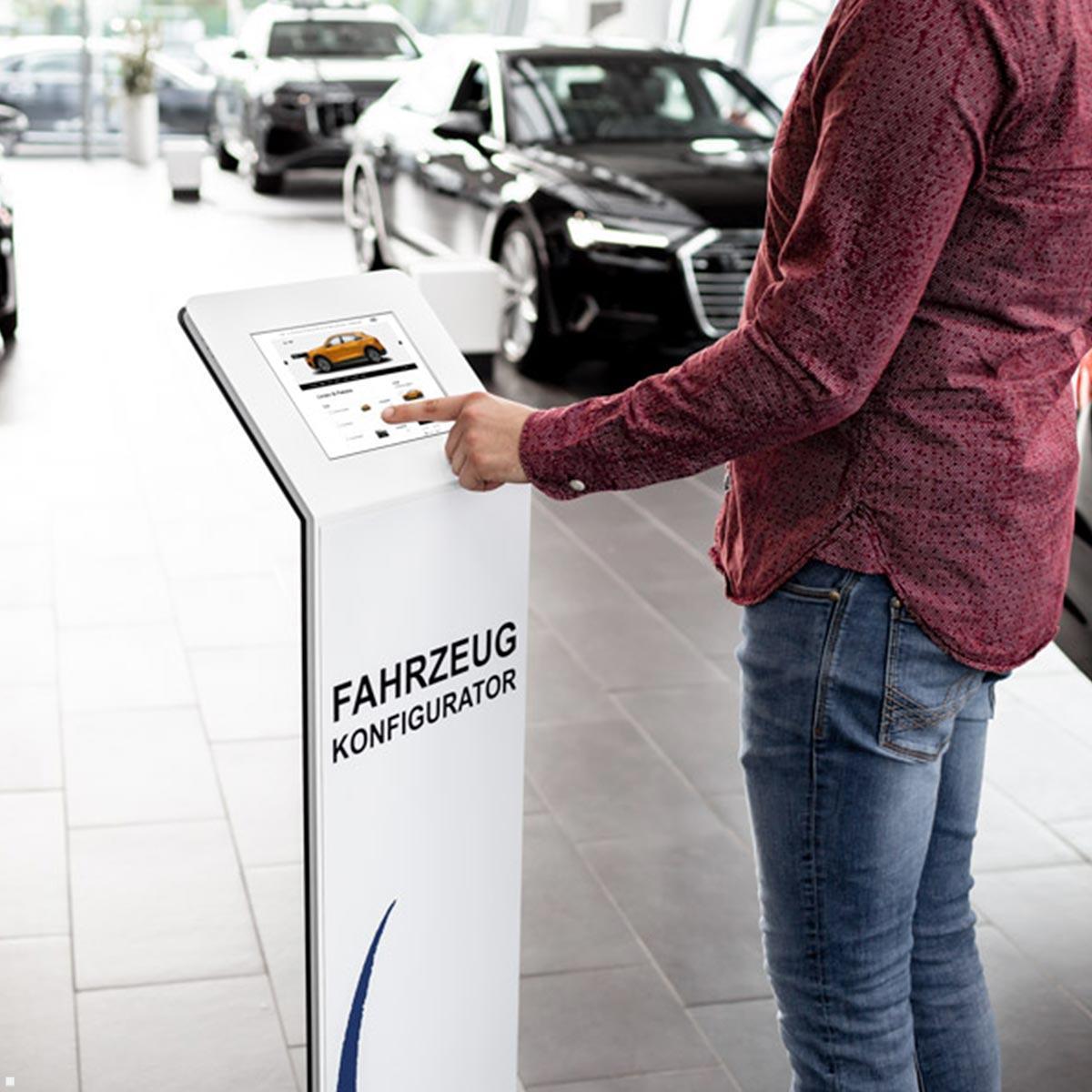 TabLines TBS134 Design Tabletständer quer für Apple iPad 11.0 (11. Gen.), Auto Konfiguration am Tablet