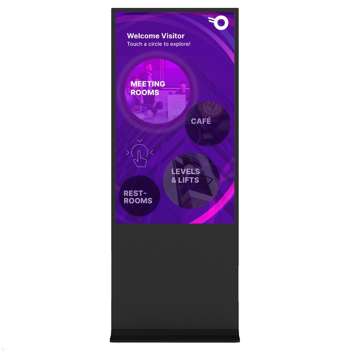 Clevertouch CL Touch Totem Commercial Display 65'' (12965CLTOUCHTOTEM), Frontansicht