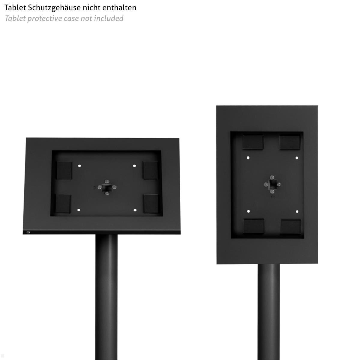 TabLines TBS003B Boden Tabletständer, schwarz, Hochformat / Querformat TabLines TBS003B Boden Tabletständer, schwarz, Hochformat / Querformat
