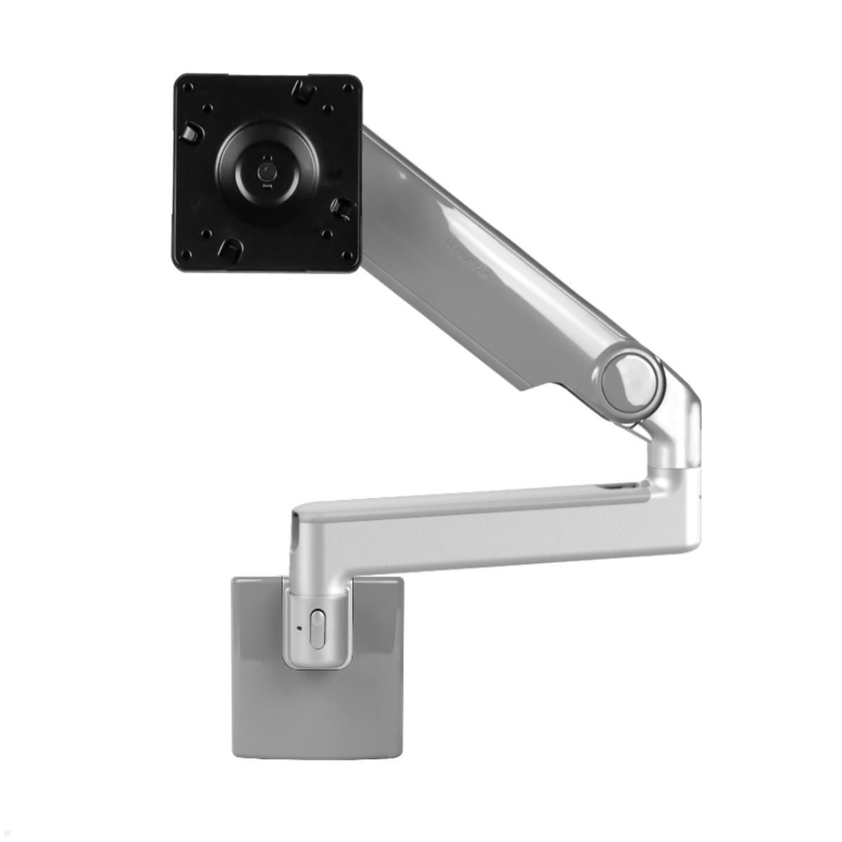 Humanscale M2.1 Laptop Wandhalterung mit Schwenkarm gerade, silber, Vorderseite Humanscale M2.1 Laptop Wandhalterung mit Schwenkarm gerade, silber, Vorderseite