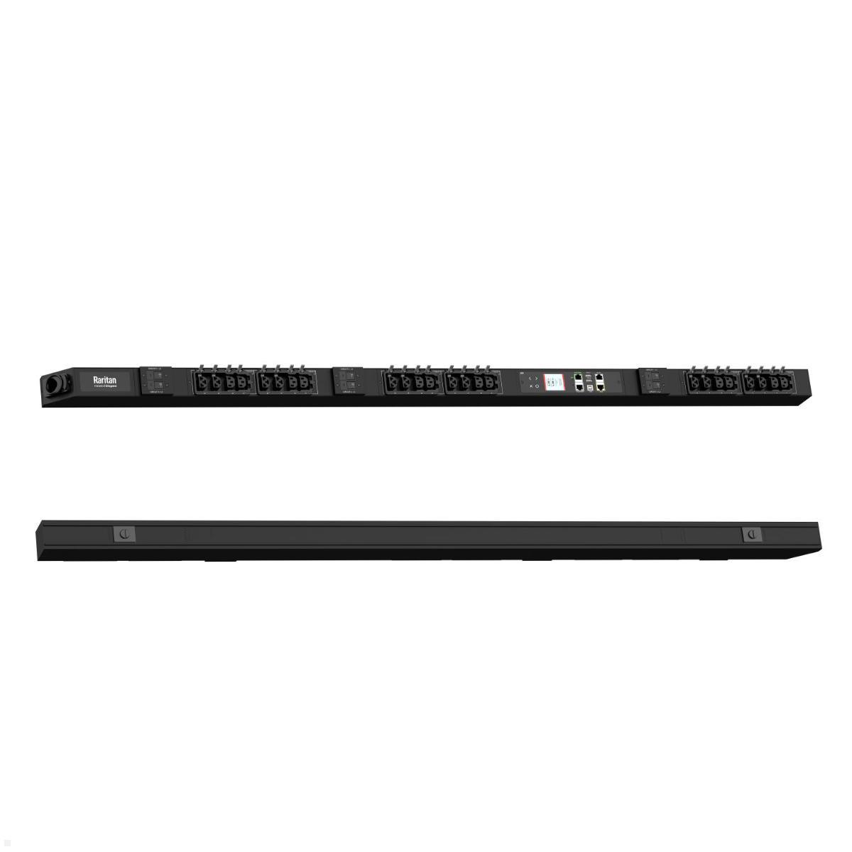 Legrand Raritan iX Rack-PDU 0U mit 12xHDOT C13 / 12xCx, 3-phasig 400V 32A, Outlet Metered/Switched RCM (PX4-5917-E7M28V2), PDU 3-phasig 400V 32A RGB