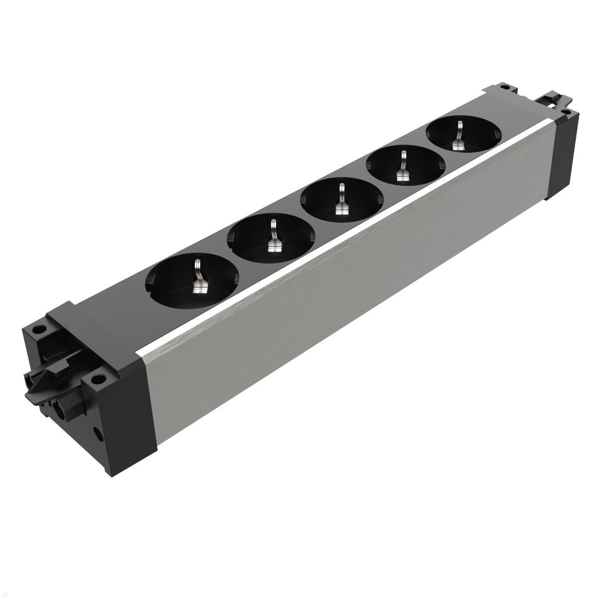 Dataflex Power Powerbar Steckdosenleiste 5-fach (28.503), schwarz Dataflex Power Powerbar Steckdosenleiste 5-fach (28.503), schwarz