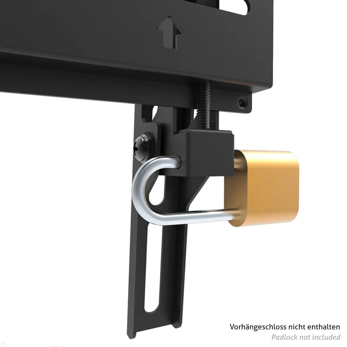 Neomounts WL30-350BL12 TV Wandhalterung 24 - 55 Zoll, schwarz, optionales Vorhängeschloss Neomounts WL30-350BL12 TV Wandhalterung 24 - 55 Zoll, schwarz, optionales Vorhängeschloss