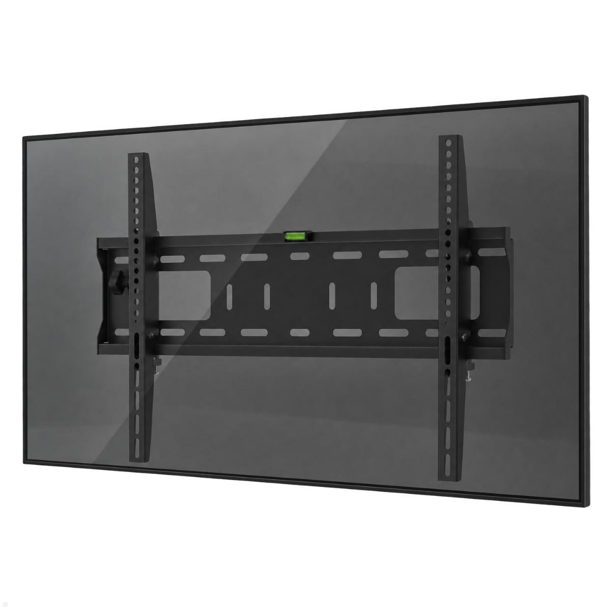 MonLines MWH046B Outdoor TV Wandhalterung neigbar, 37-86 Zoll bis 50kg, wetterfeste neigbare TV Halterung