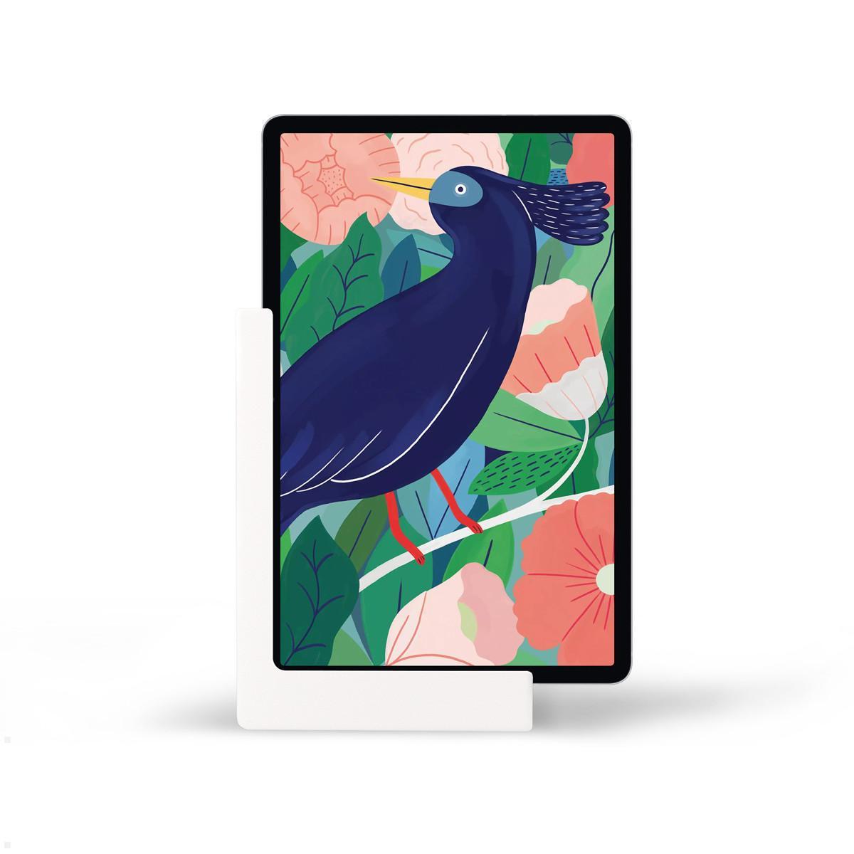 TabLines TWP021W Wandhalterung für Samsung Tab S8+ 12.4, weiß, Hochformat TabLines TWP021W Wandhalterung für Samsung Tab S8+ 12.4, weiß, Hochformat