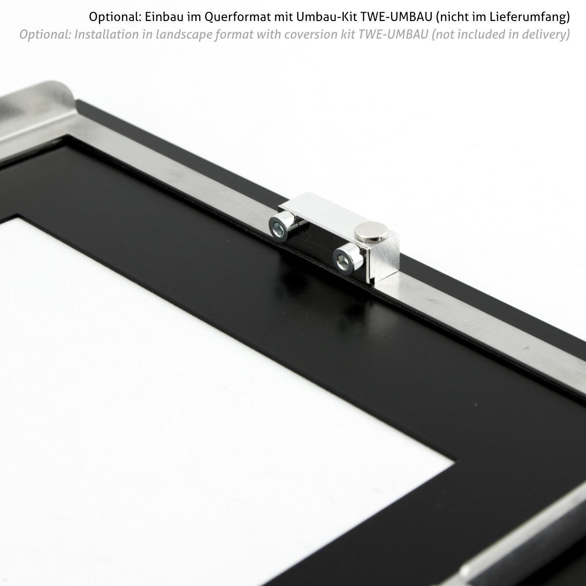 TabLines TWE127 Tablet Wandeinbau für Apple iPad Air 11.0 (M3), Tablet auch im Querformat