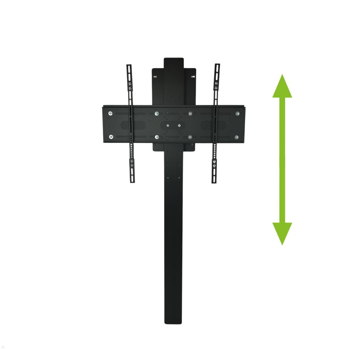 MonLines MBW001B TV Boden-Wandhalterung bis 86 Zoll, schwarz, Fernseher Wandhalterung bodenstehend